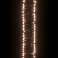 Łańcuch lampek LED Warm white and dark green 11 m vidaXL