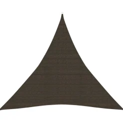 Żagiel przeciwsłoneczny, 160 g/m², brązowy, 4,5x4,5x4,5 m