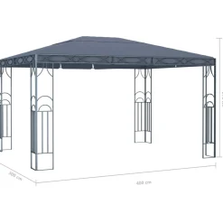 Altana Antracyt 400 x 300 cm Tkanina vidaXL