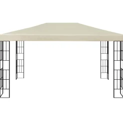 Altana Kremowy 3 x 4 m Tkanina vidaXL