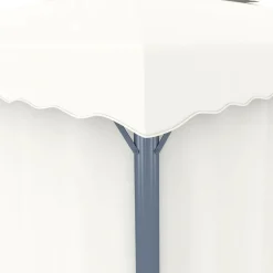 Altana Ogrodowa z Zasłonami Pergola Namiot Ogrodowy Kremowy 3 x 3 m