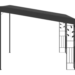 Altana przyścienna, 3 x 3 x 2,5 m, antracytowa