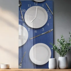 Artystyczny zegar 30x60 Płyta zegar ścienny