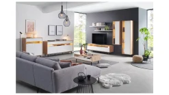 Ława Gap 110x60 dąb artisan/biały
