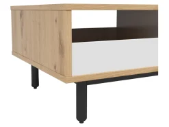 Ława Gap 110x60 dąb artisan/biały