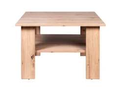 Ława do Salonu Dąb ARTISAN 75 cm z Półką KWADRAT