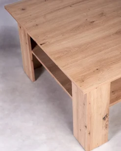 Ława do Salonu Dąb ARTISAN 75 cm z Półką KWADRAT