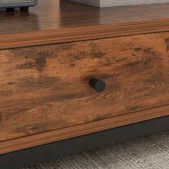 Ława industrialna stolik drewniany kawowy loft szuflady do salonu 100cm