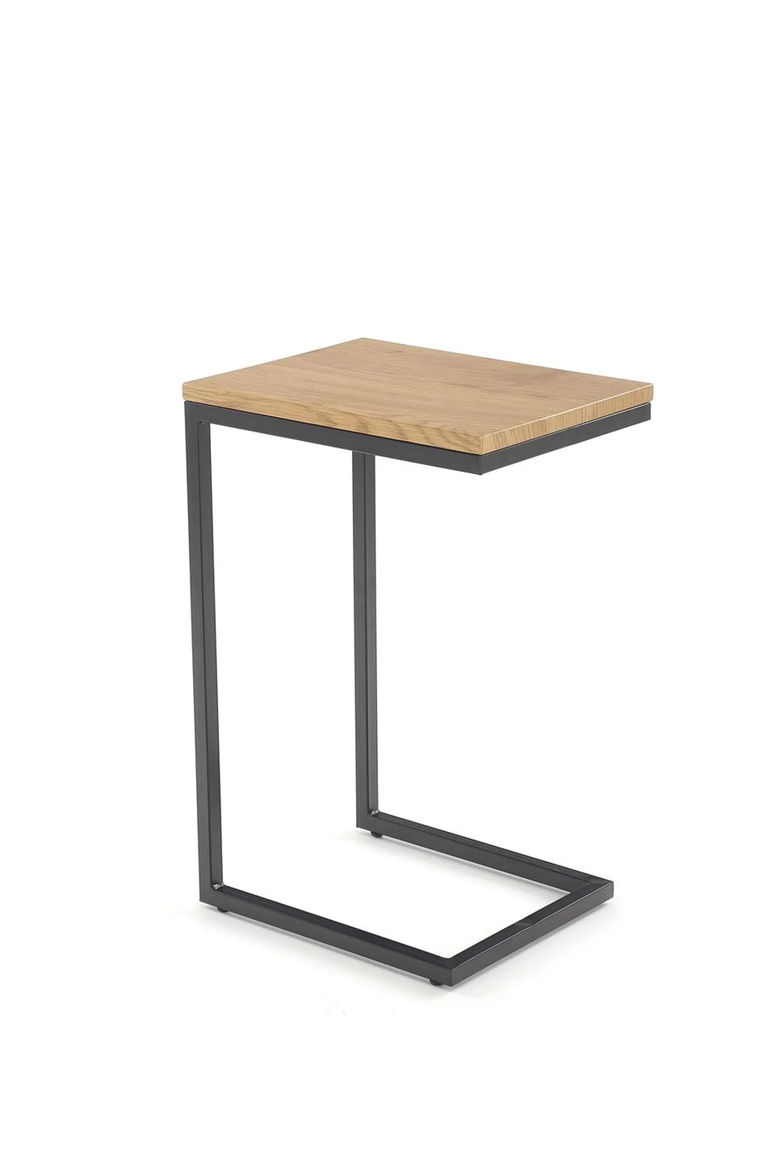 Ława NISA 60x40 dąb złoty/czarna