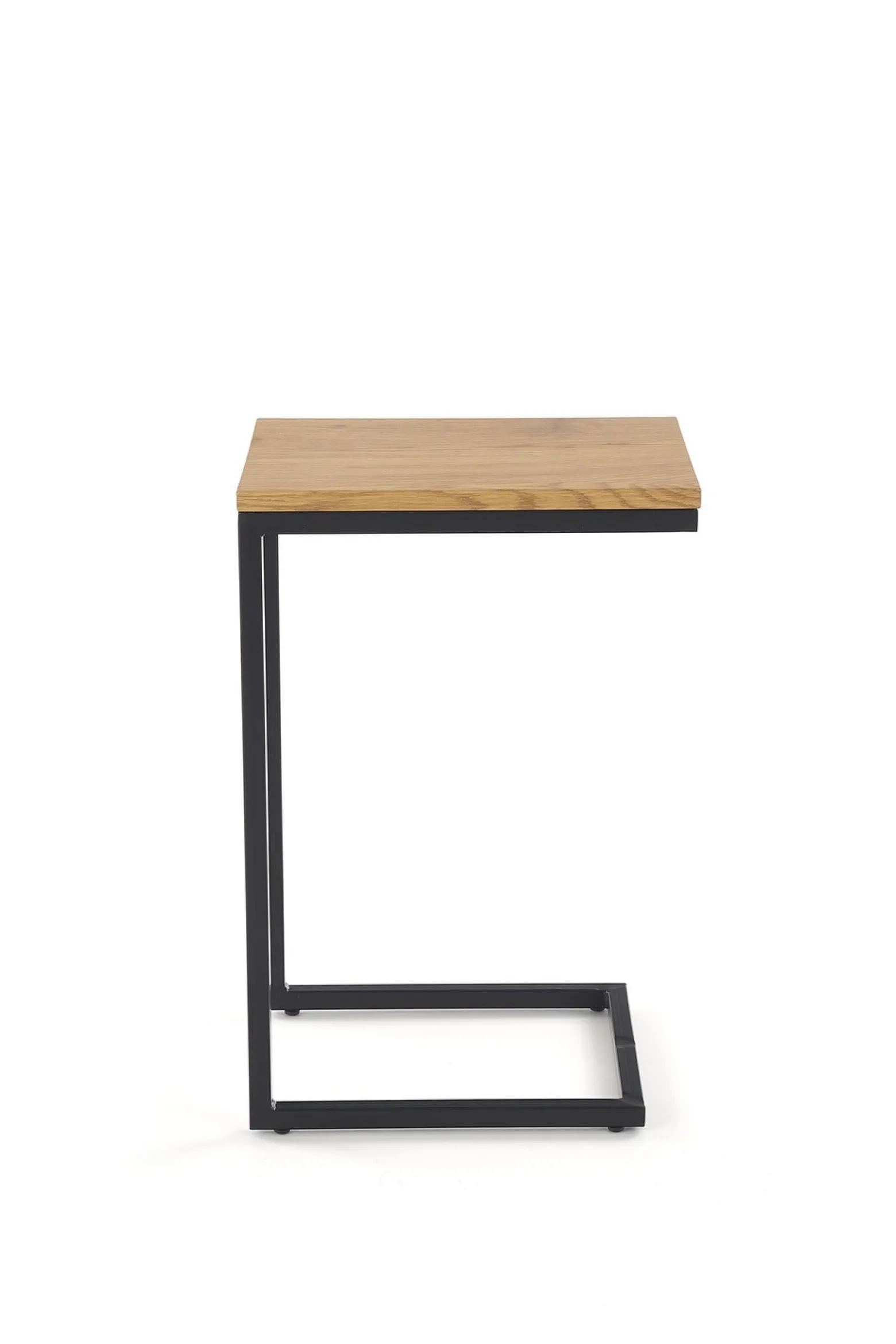 Ława NISA 60x40 dąb złoty/czarna