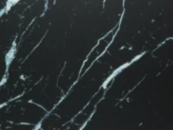 Ława okrągła 80 cm Marbela Black ze złotym metalem