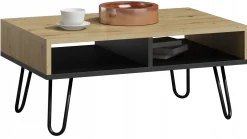 Ława stolik kawowy DORA artisan czarny loft retro