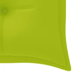 Ławka Batavia z jasnozielony poduszką,150cm, lite drewno tekowe