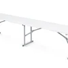 Ławka cateringowa ogrodowa Plonos 182x42x28cm składana turystyczna biała
