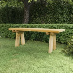 Ławka ogrodowa Brąz 110 x 38 x 45 cm Drewno sosnowe vidaXL
