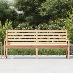 ławka ogrodowa Brąz 203.5 x 48 x 91.5 cm Drewno vidaXL
