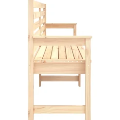 ławka ogrodowa Brąz 203.5 x 48 x 91.5 cm Drewno vidaXL