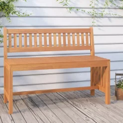 Ławka ogrodowa Brąz 110 x 45 x 77 cm Drewno vidaXL