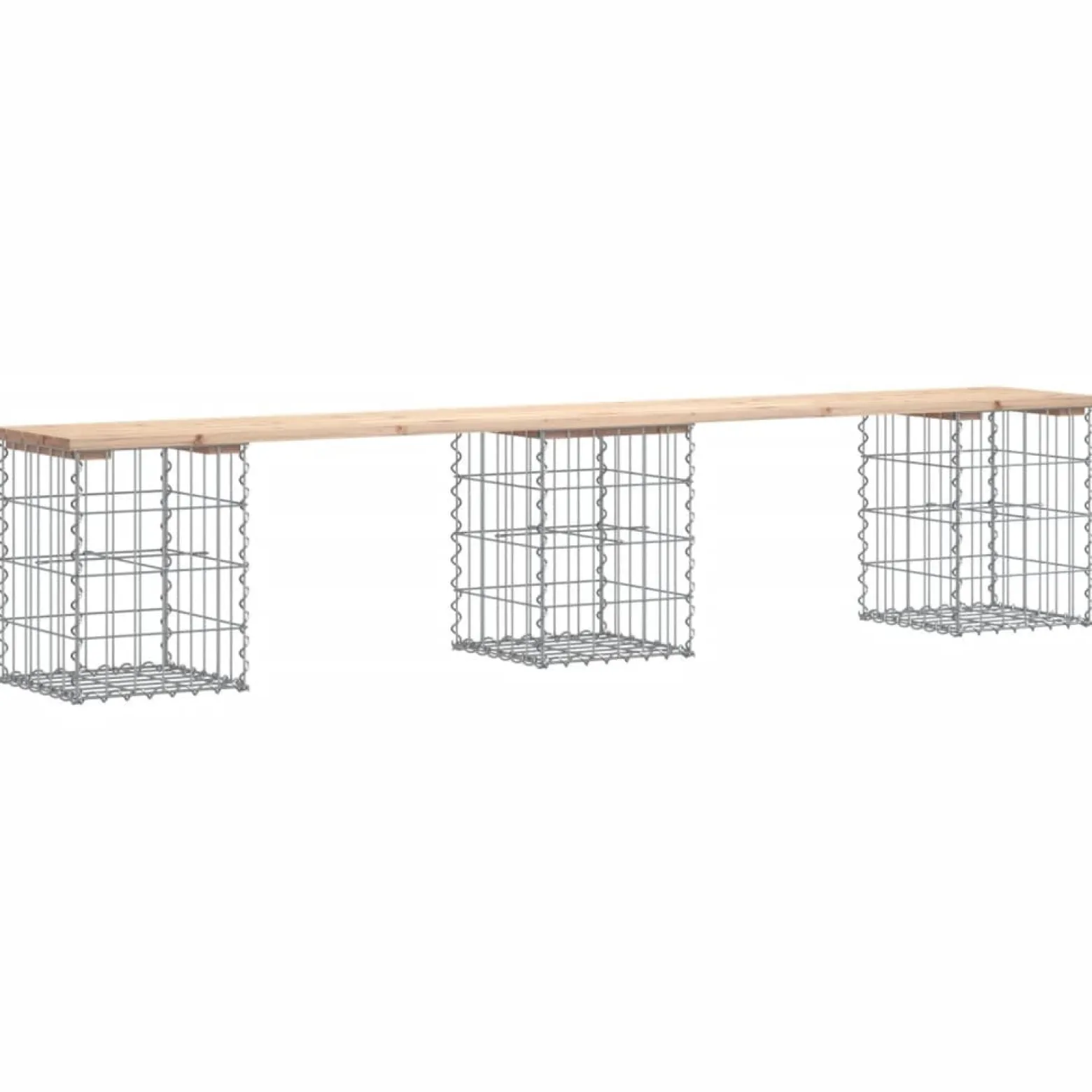 ławka ogrodowa Brąz 203 x 31 x 42 cm Drewno sosnowe vidaXL