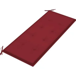Ławka ogrodowa Czerwony 120 x 50 x 4 cm Bambus vidaXL