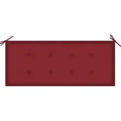 Ławka ogrodowa Czerwony 120 x 50 x 4 cm Bambus vidaXL