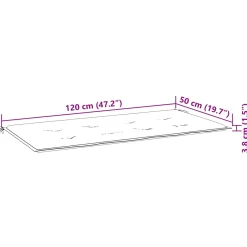 Ławka ogrodowa Czerwony 120 x 50 x 4 cm Bambus vidaXL