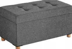 Ławka ze schowkiem do siedzenia 76x40x38 pufa podnóżek LSF16GYZ