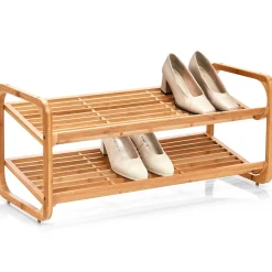 Bambusowy stojak na buty, obuwie, 2 poziomy, ZELLER
