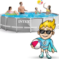 Basen ogrodowy stelażowy 457x122cm Intex zestaw 18w1