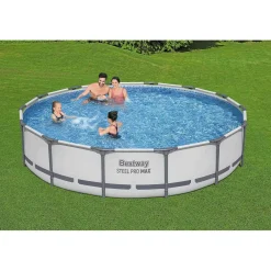 Basen ogrodowy stelażowy 427x84 cm Bestway zestaw 17w1
