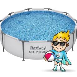 Basen ogrodowy stelażowy 305x76cm Bestway zestaw 15w1