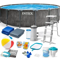 Basen ogrodowy stelażowy 457x122cm Intex zestaw 18w1