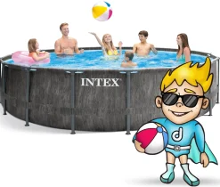 Basen ogrodowy stelażowy 457x122cm Intex zestaw 18w1