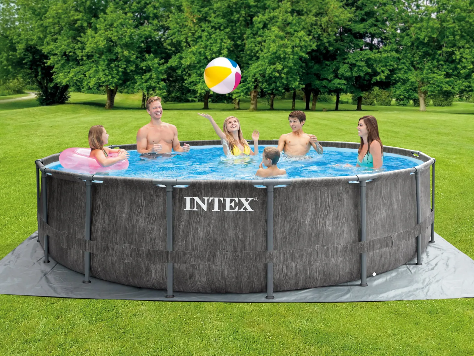 Basen ogrodowy stelażowy 457x122cm Intex zestaw 18w1