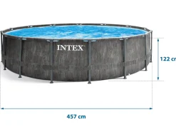 Basen ogrodowy stelażowy 457x122cm Intex zestaw 18w1