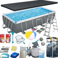 Basen stelażowy Bestway ogrodowy 549x274x122 cm zestaw 18w1