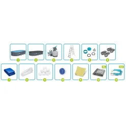 Basen stelażowy Hydrium 732x366x132 Bestway całoroczny 561CW zestaw