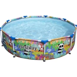Basen stelażowy ogrodowy 274x66 Bestway zestaw 4w1