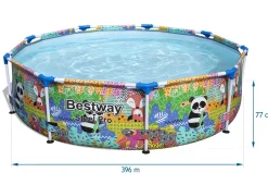 Basen stelażowy ogrodowy 274x66 Bestway zestaw 4w1