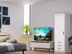 Biała szafa jednodrzwiowa 60 cm KUBA