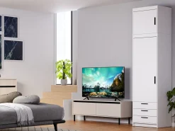 Biała szafa jednodrzwiowa 60 cm KUBA