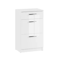Biała Szafka do Łazienki 50cm 3 Szuflady Neo