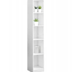 Biały regał stojący na książki loft 182 cm
