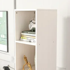 Biały regał stojący na książki loft 182 cm