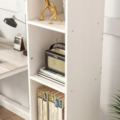 Biały regał stojący na książki loft 182 cm