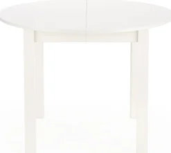 Biały okrągły stół rozkładany 102142 cm - Avrix