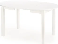 Biały okrągły stół rozkładany 102142 cm - Avrix