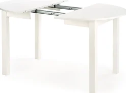 Biały okrągły stół rozkładany 102142 cm - Avrix