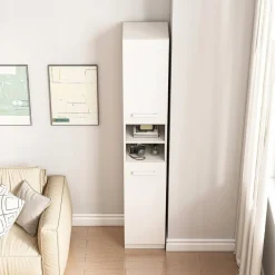Biały regał nowoczesny stojący wysoki loft 180 cm