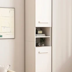 Biały regał nowoczesny stojący wysoki loft 180 cm